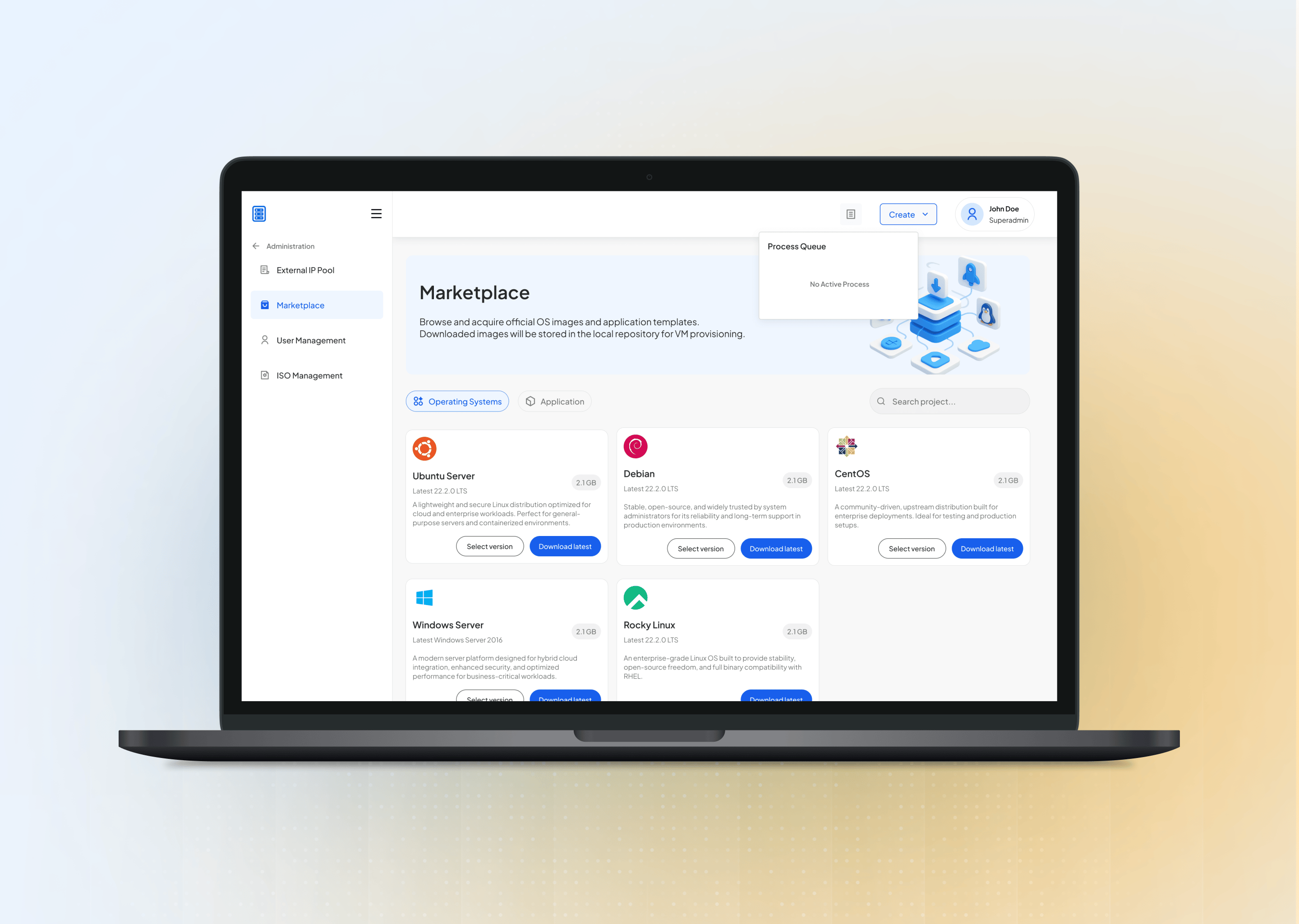 Marketplace page